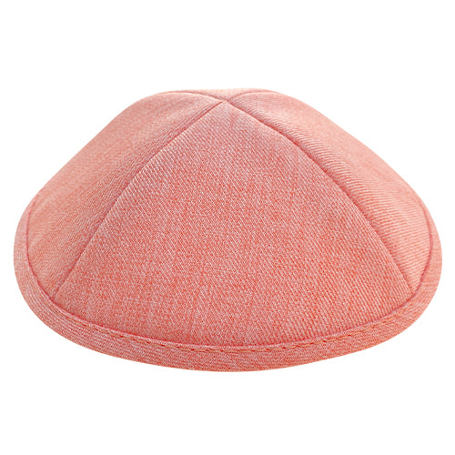 Elegant Fabric Kippah, 17 cm - Pink – Model UK13259