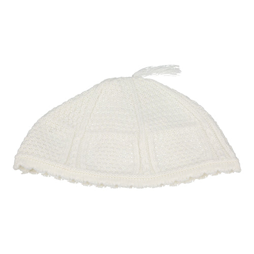 Nachman Kippah White 24 cm