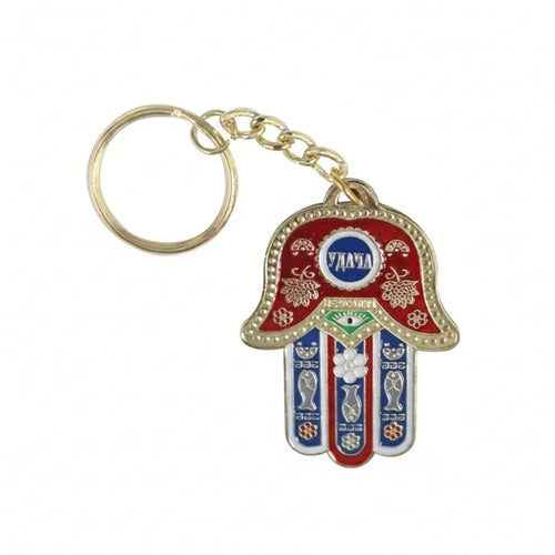 Keyholder 3.5cm- Red Mazal Inscription in Russian