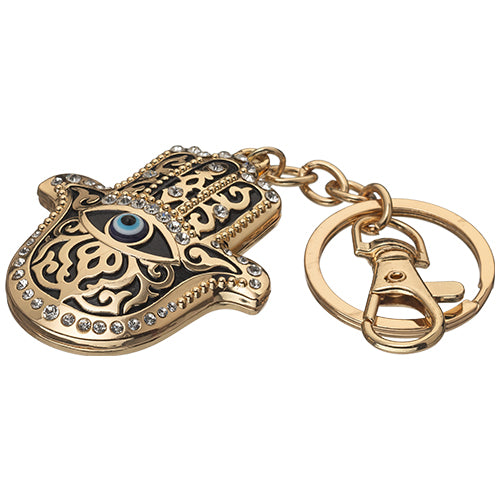 Metal Keyholder Hamsa Against Evil Eye 5.5 cm – Model UK35932