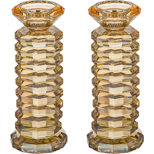 Pair of Crystal Elegant Candlesticks 18 cm – Model UK41525