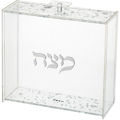 כלי למצה מאקריליק "אותיות בולטות" 21×23 ס״מ פרספקס