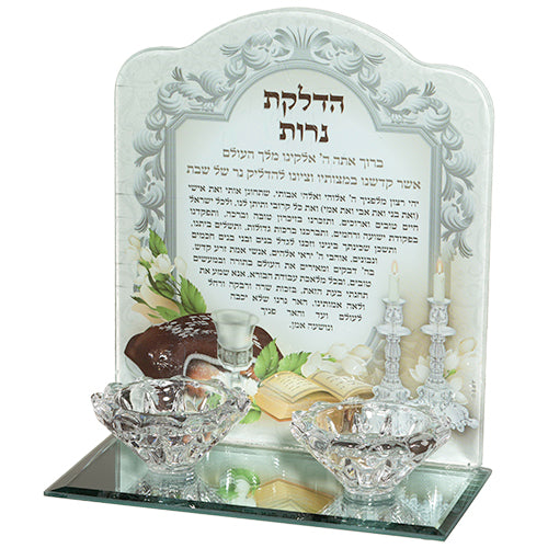 פמוט זכוכית גב צבעוני גוון חום 18.5×16.5 ס״מ זכוכית צבעוני,שקוף, מראה