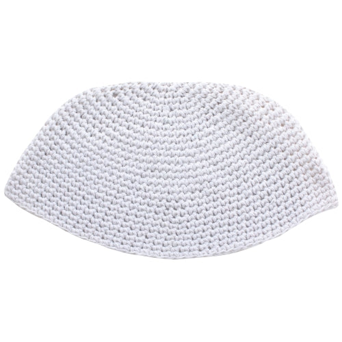 Fabric Frik Kippah 23 cm- Sheer White
