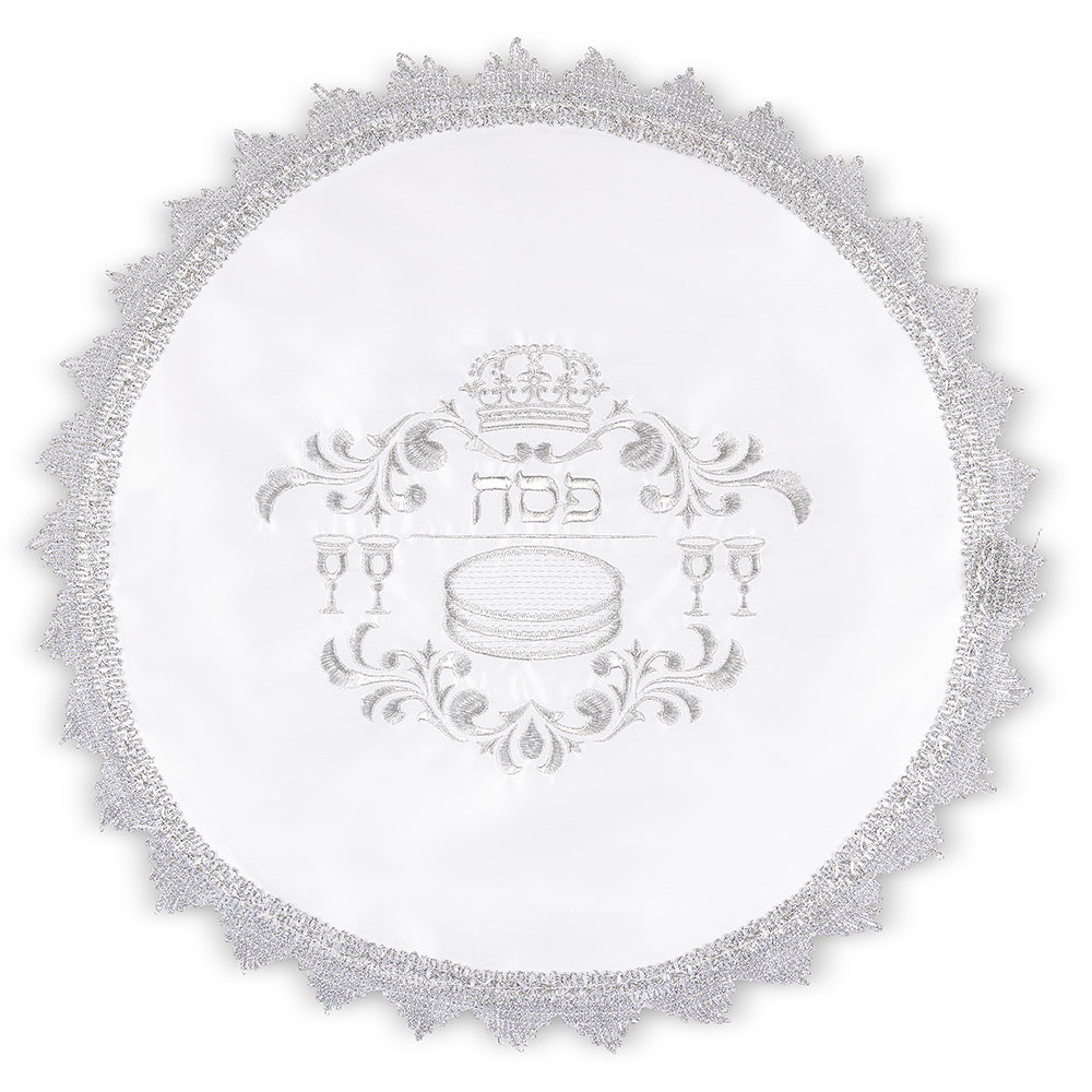Satin Passover Cover 47 cm, with Embroidery