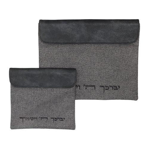 סט טלית תפילין בד פשתן 36×29 ס״מ בד
