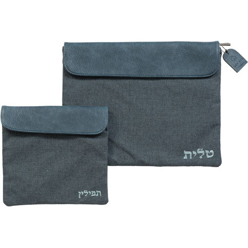 סט טלית תפילין בד פשתן 36×29 ס״מ בד