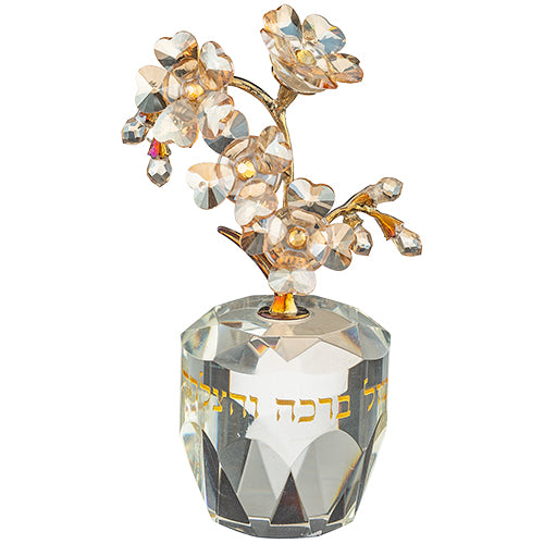עץ קריסטל ברכה והצלחה 11 ס״מ קריסטל
