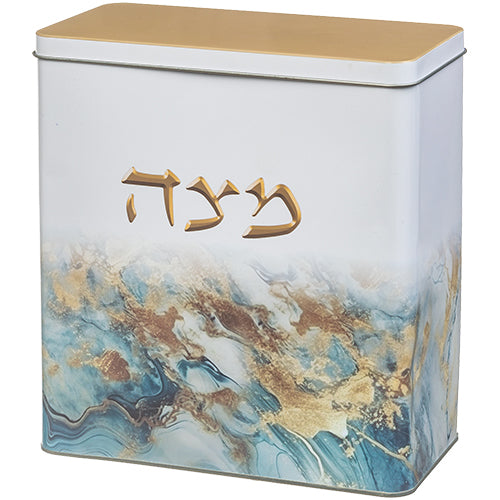 קופסת פח למצות מהודרת 20.5×19 ס״מ פח