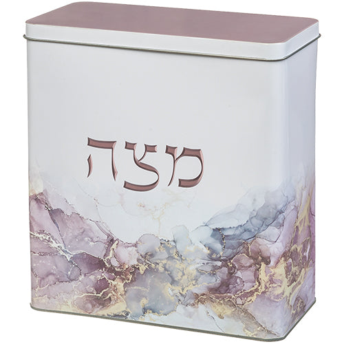 קופסת פח למצות מהודרת 20.5×19 ס״מ פח