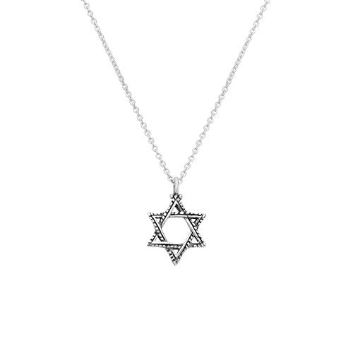 שרשרת כסף טהור 925 "מגן דוד" כסף טהור כסף