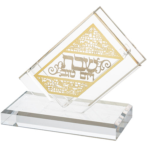 מחזיק גפרורים מאקריליק עם פלקטה 13×8 ס״מ פרספקס