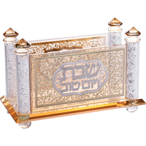 מפיון קריסטל מהודר עם פלקטה "עיטור" קריסטל טבעי