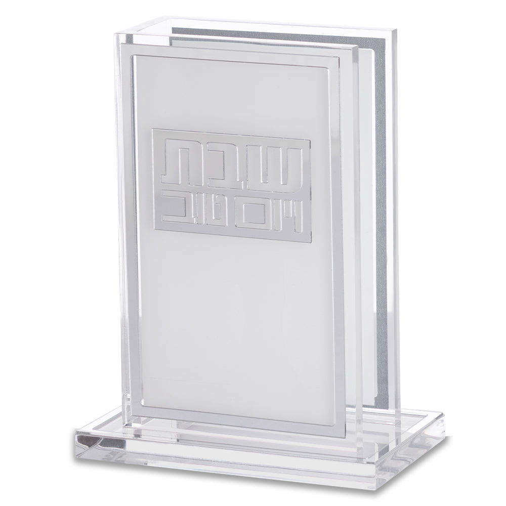 Lucite Matches Holder - Silver