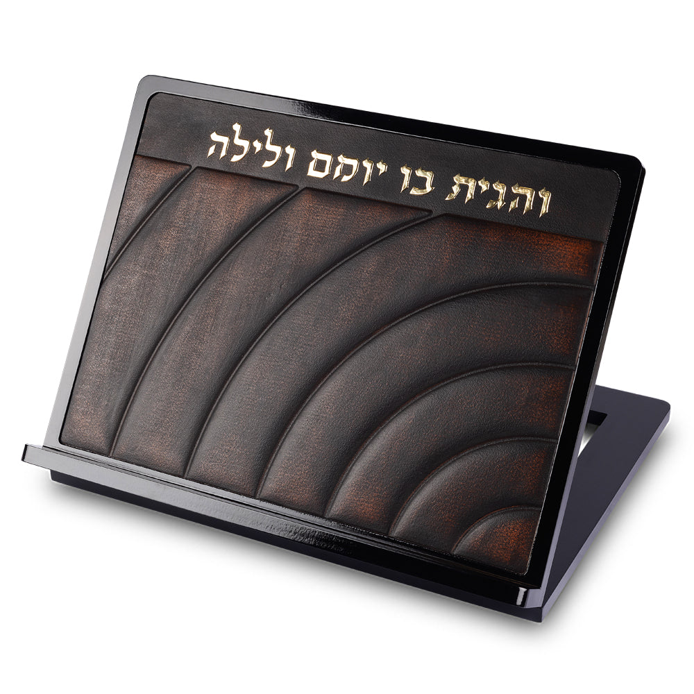 שטנדר מעץ עם פלקטה דמוי עור 38×30 עץ ודמוי עור