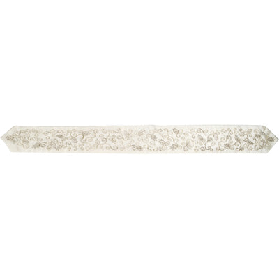 Atara + 4 Corners - Embroidery - White + Silver