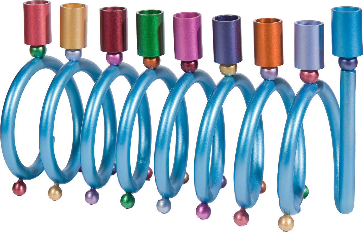 Hanukkah Menorah - Spiral