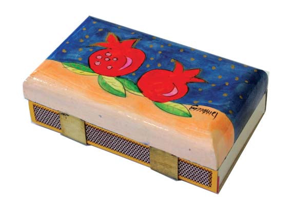 Match Box Holder - Kitchen Size - Pomegranates