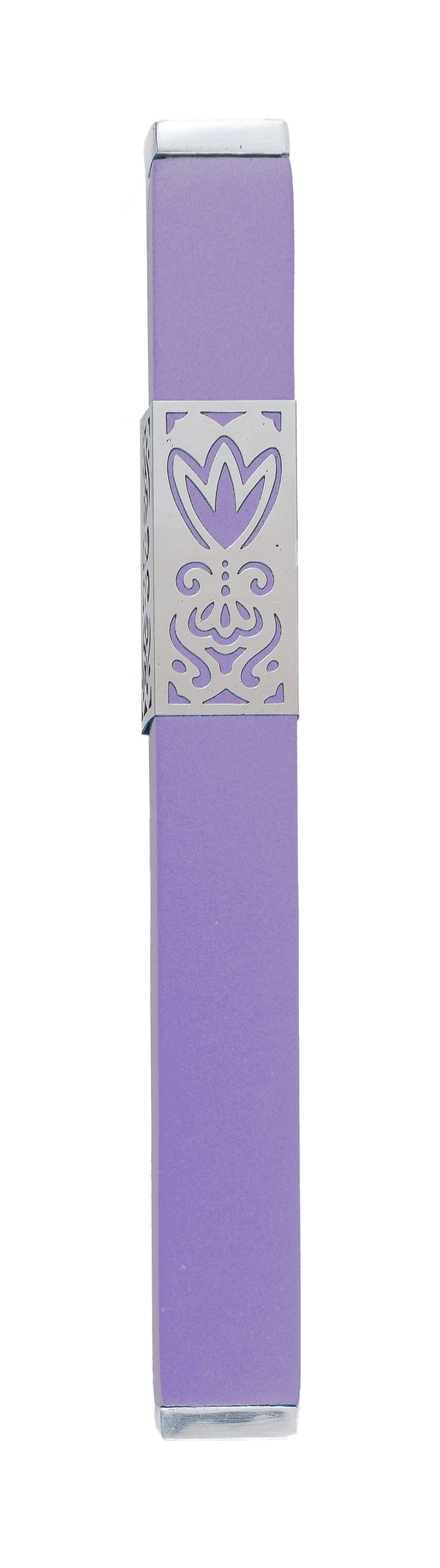 Mezuzah + Metal Cutout 12cm - Purple