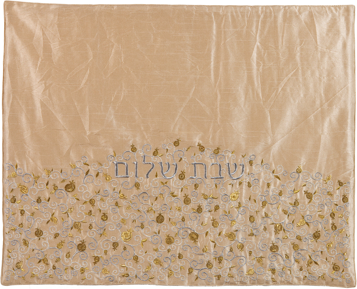 כיסוי פלטה רימונים - זהב