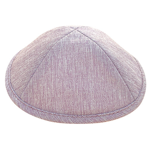 Elegant Fabric Kippah, 19 cm - Purple
