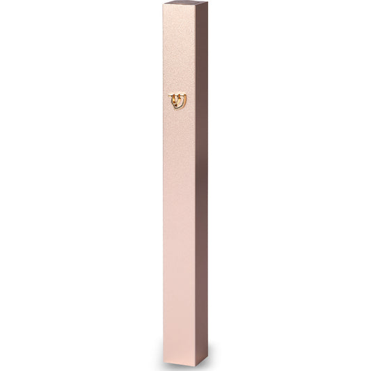 Aluminum Mezuzah 12 Cm-with Metal Shin - Gold – Model UK21656