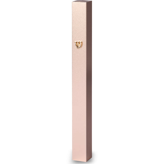 Aluminum Mezuzah 15 Cm-with Metal Shin - Gold