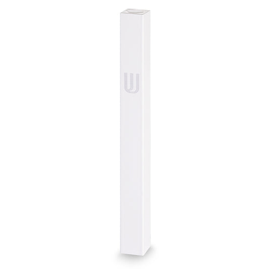 Aluminum Mezuzah 15 cm - White, Printed Shin – Model UK22733