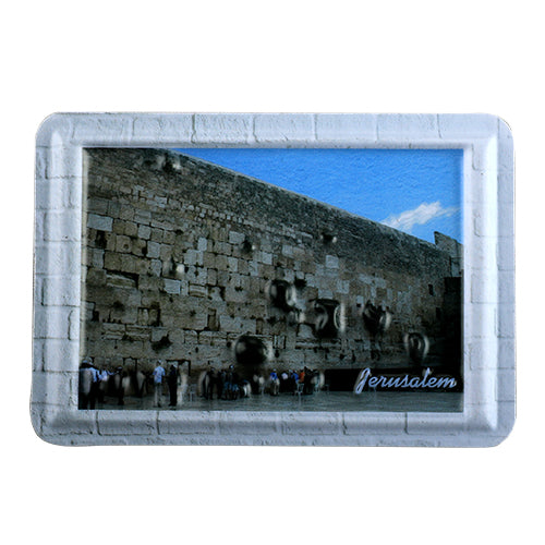 מגנט פלסטיק בולט - ירושלים 8×5.5 ס״מ פלסטיק צבעוני