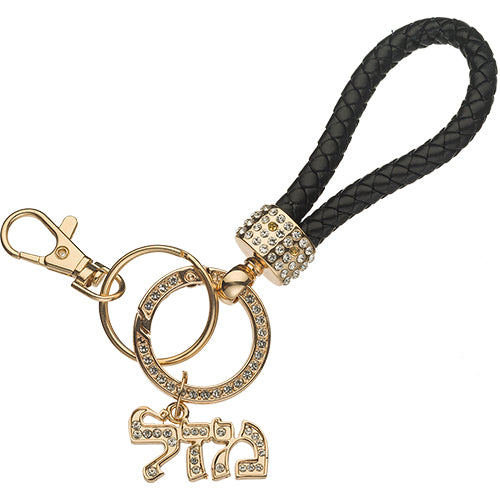 Metel Mazal Keyholder with Stone Inlay - Gold – Model UK35783