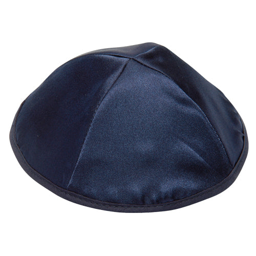 Satin Kippah 20cm- Dark Blue