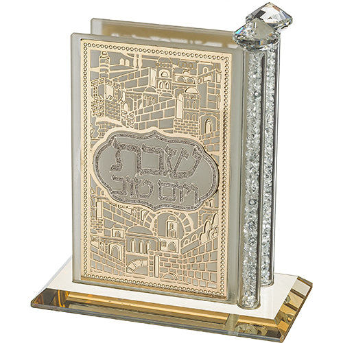 Crystal Matches Holder 12×12 cm with Plaque – Model UK42433
