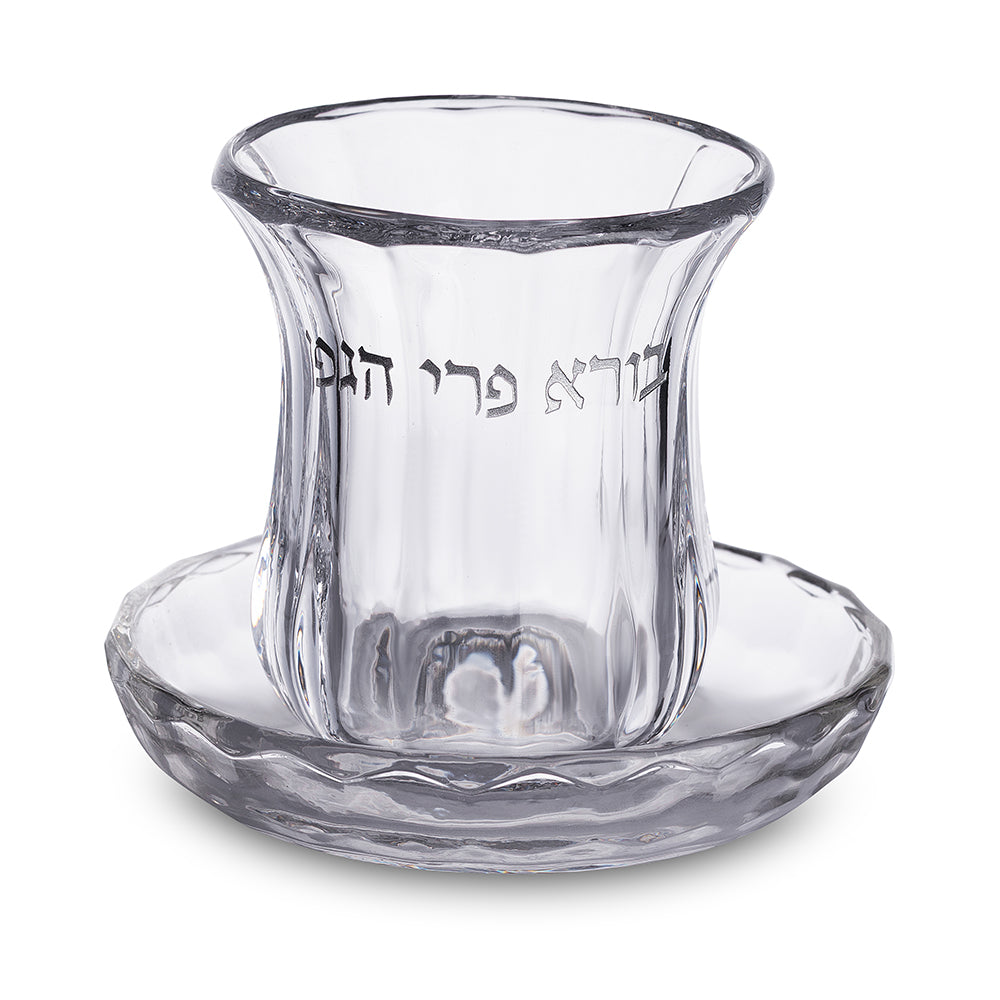 גביע קריסטל מהודר ללא רגל 9 ס״מ תכולה 100 מ״ל קריסטל