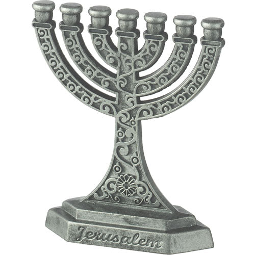 מנורה 7 קנים גימור פיוטר 6 ס״מ מתכת