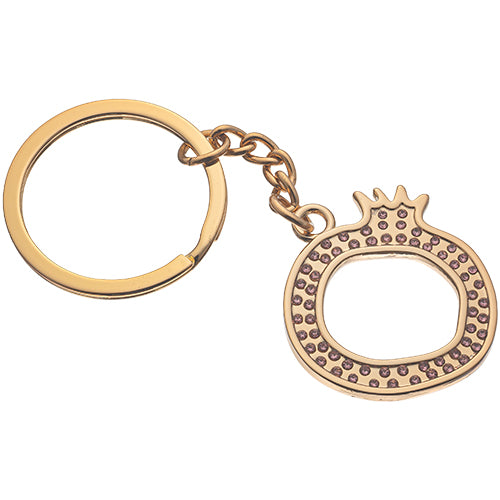 Keyholder with Stone Inlay 5 cm - Gold – Model UK42596