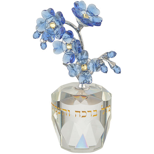 עץ קריסטל ברכה והצלחה 11 ס״מ קריסטל טבעי