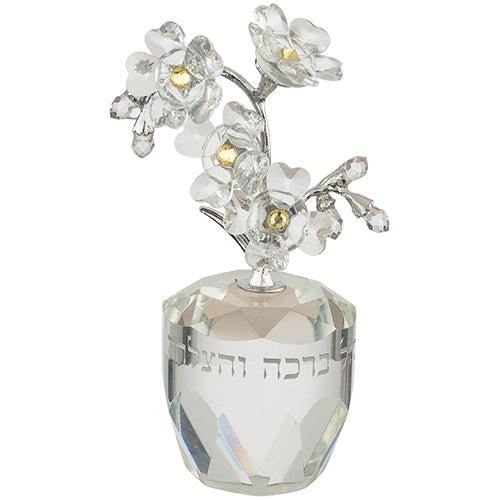עץ קריסטל ברכה והצלחה 11 ס״מ קריסטל