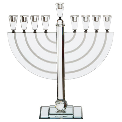 חנוכייה קריסטל מהודרת 50 ס״מ קריסטל צבעוני