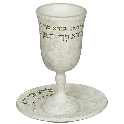 גביע קידוש מהודר מפולימר עם תחתית 15 ס״מ פולימר