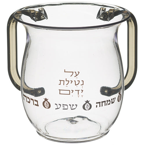 נטלה אקריליק מהודרת עם הדפסה וידיות צבעוניו פרספקס צבעוני
