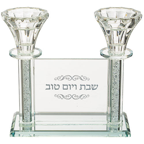 108 פמוטי קריסטל מהודרים 15 ס״מ קריסטל שקוף