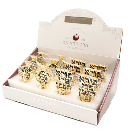 סטנד מעורב זהב פקק לבקבוק יין 12 יח פולירזין