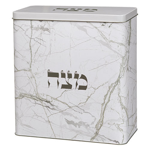 קופסת פח למצות מהודרת 20.5×19 ס״מ פח