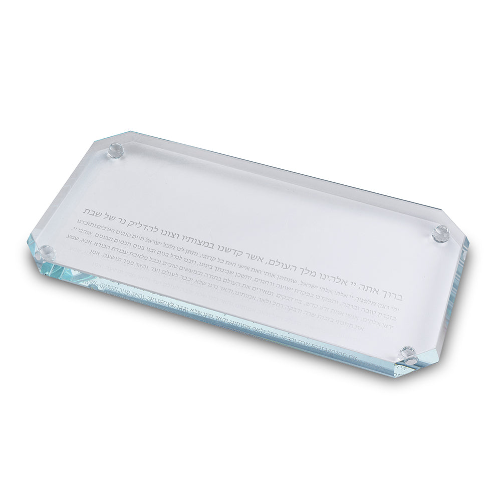 Crystal Tray for Candle Holders 36×18 cm