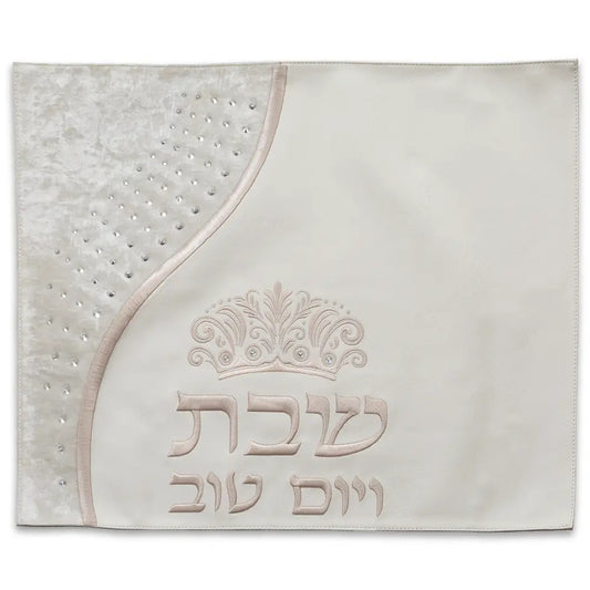 Faux Leather Challah Cover 55×45cm - White – Model UK60945