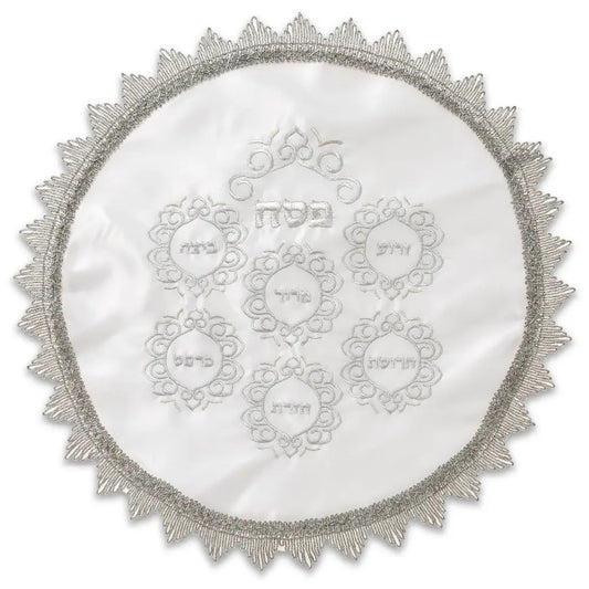 כיסוי פסח סטן עם רקמה 47 ס״מ אריזת צלופן סאטן