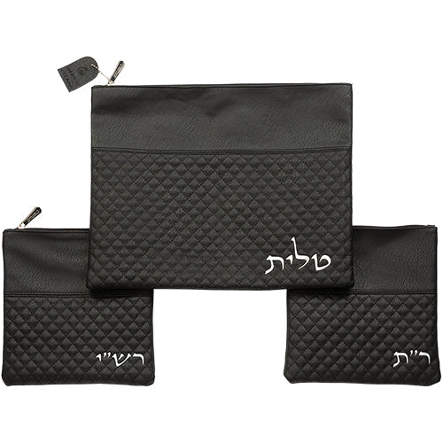 Faux Leather Tallit - Tefillin Set 40×34 cm – Model UK67060