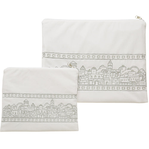 Velvet Tallit-tefillin Set with Embroidery 36×29 cm – Model UK67095