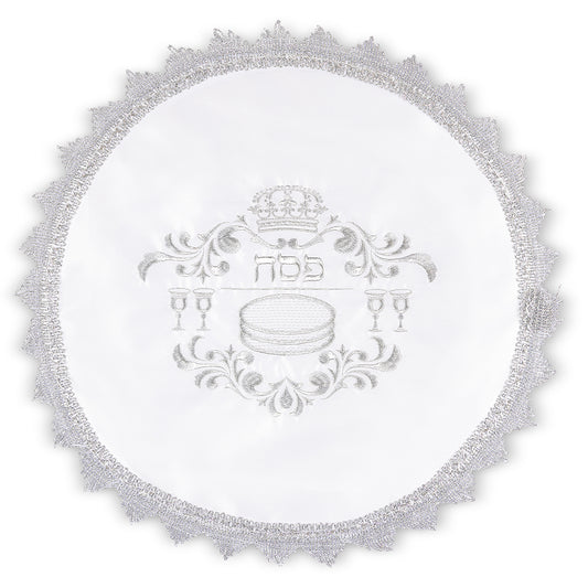 כיסוי פסח סטן עם רקמה 47 ס״מ אריזת צלופן סאטן