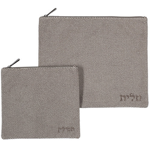 סט טלית תפילין בד דמוי פשתן 36×29 ס״מ בד